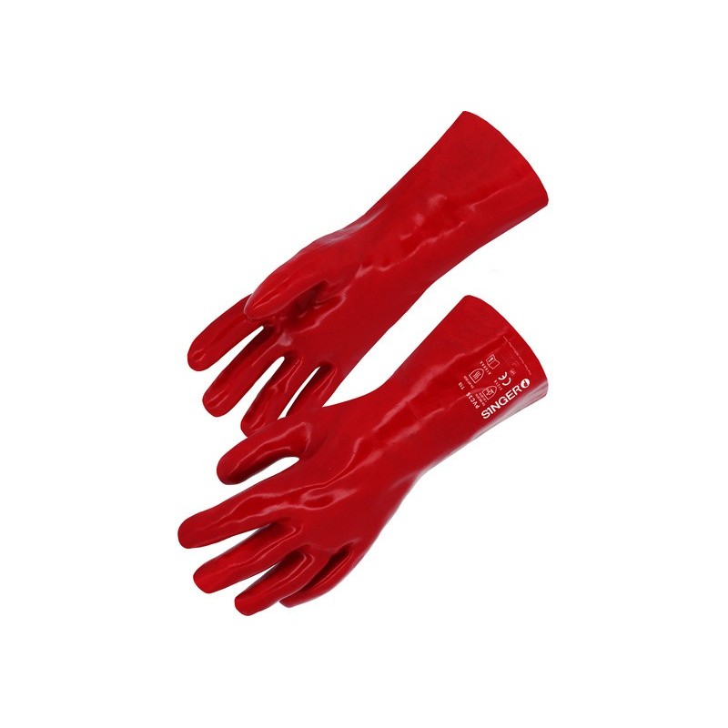 Singer Safety PVC35 gant PVC sur support coton 350 mm