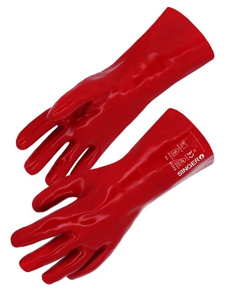 Singer Safety PVC35 gant PVC sur support coton 350 mm