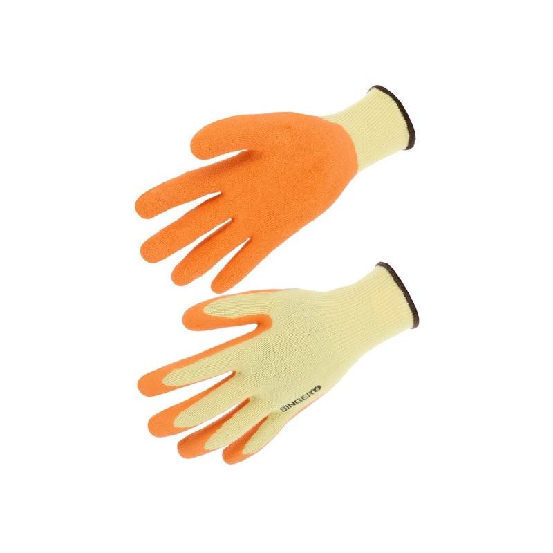 Singer Safety TAC1025O gant latex manutention lourde jauge 10
