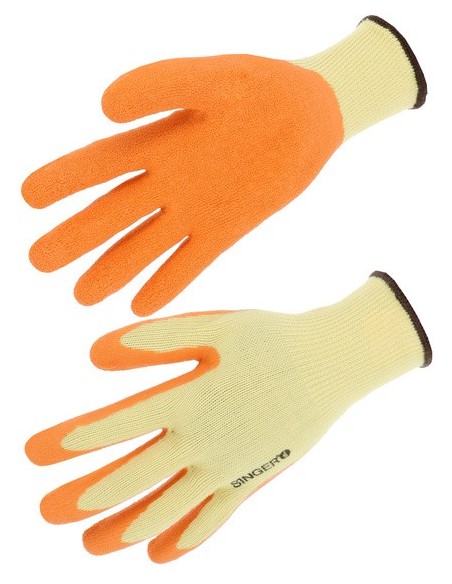 Singer Safety TAC1025O gant latex manutention lourde jauge 10