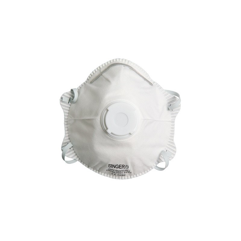 SINGER AUUM20VSL Demi-masque classique valve FFP2 NR D boîte de 10