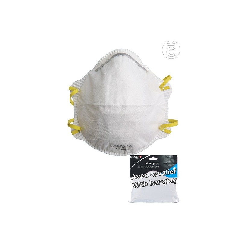 SINGER CAUUM10SL Demi-masque classique FFP1 NR D pack de 3