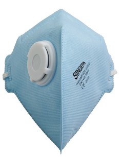 SINGER AUUMP32V Demi-masque pliable avec valve FFP2 NR boîte de 20