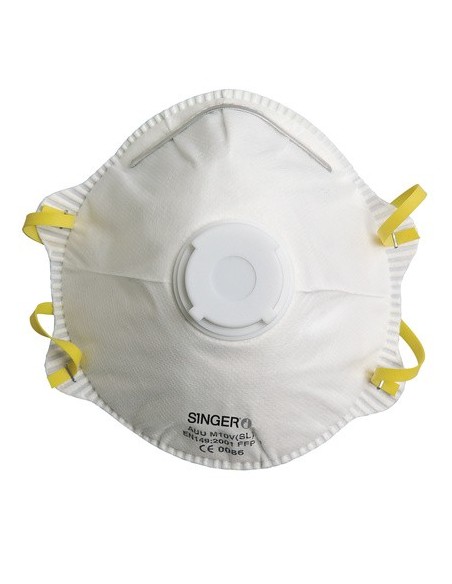 SINGER AUUM10VSL Demi-masque classique avec valve FFP1 NR D boîte de 10