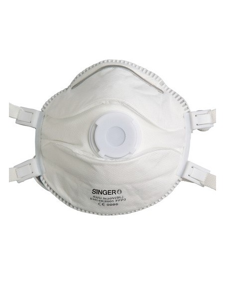 SINGER AUUM30VSL Demi-masque classique avec valve FFP3 NR D boîte de 5