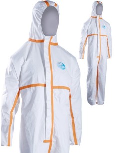 SINGER PLY600 Combinaison de protection chimique type 4 5 6 microporeuse