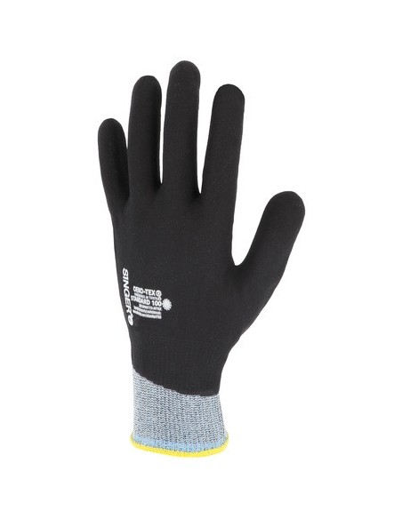 SINGER CNYMFIT02 Gant nitrile mousse tout enduit picots jauge 15