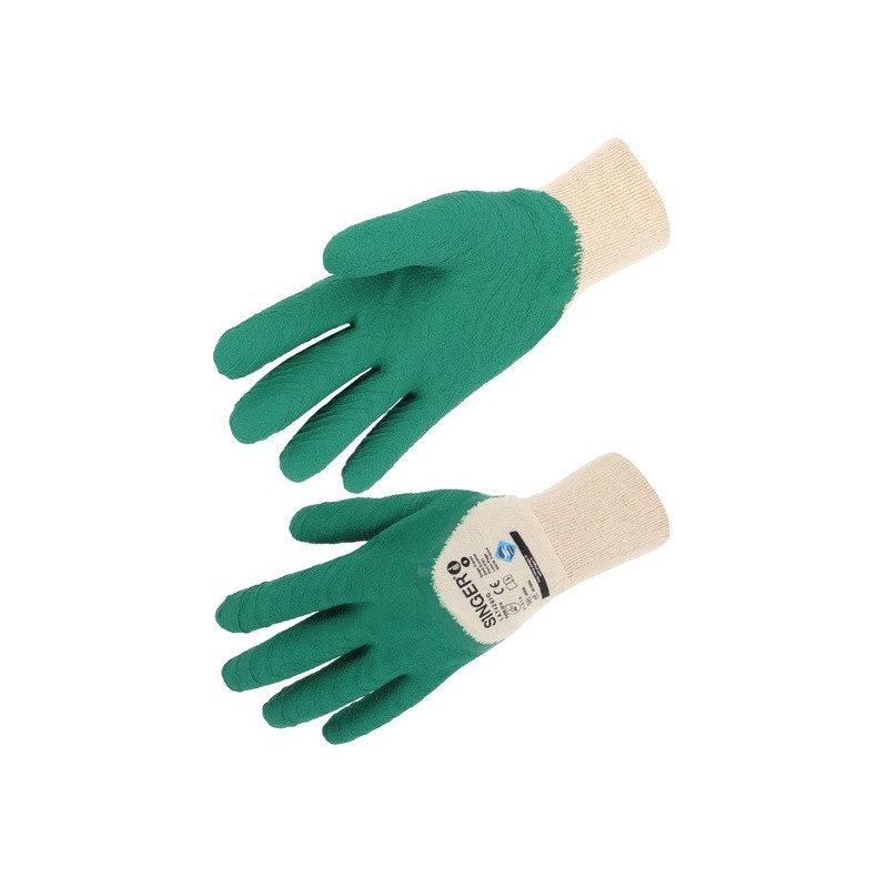 SINGER LAT426IG Gant latex 3/4 support coton cousu poignet tricot