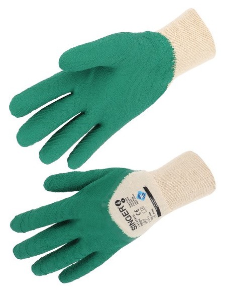 SINGER LAT426IG Gant latex 3/4 support coton cousu poignet tricot