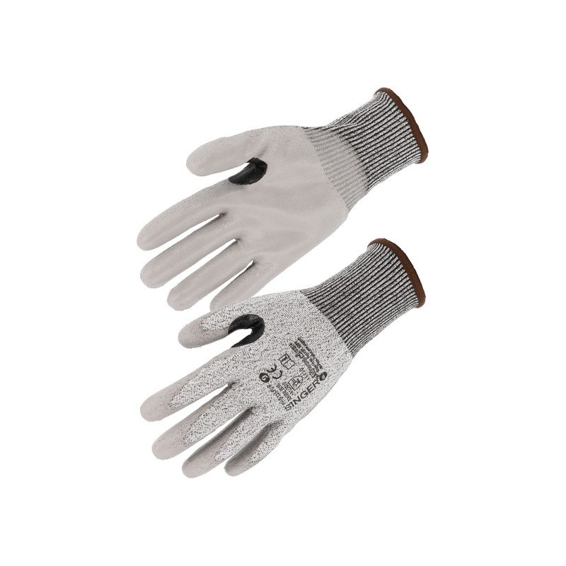 Gant anti-coupure PEHD PU renfort nitrile SINGER PHD335PUR