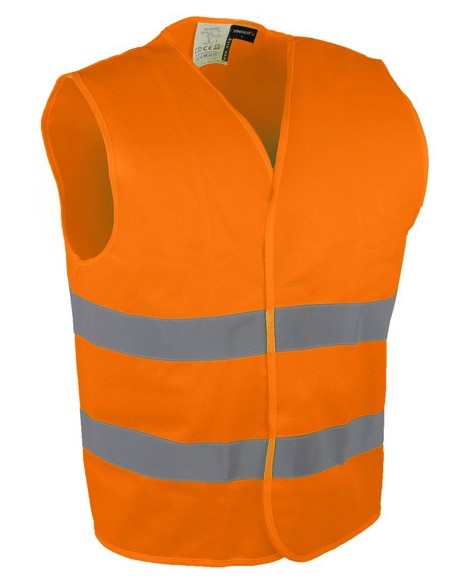 Gilet haute visibilité orange polyester SINGER GILO