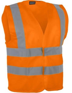 Gilet haute visibilité orange 4 bandes SINGER GIL4BO
