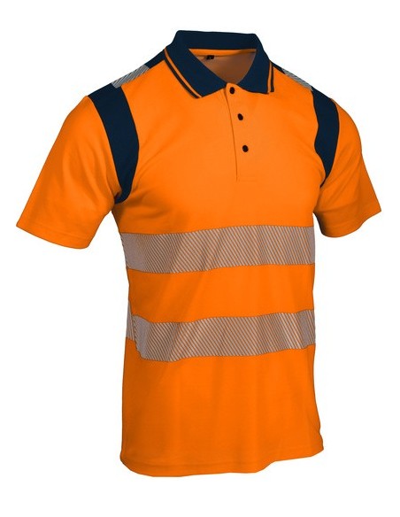 Polo haute visibilité orange SINGER POLMO